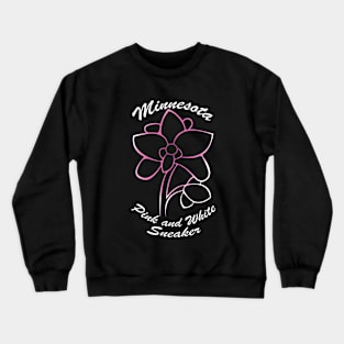 Minnesota - Pink and White Sneaker Crewneck Sweatshirt